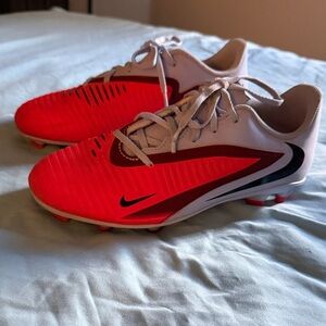 Nike Kids’ Phantom 6 Club Soccer Cleats - Orange/Red and Blue/Grey